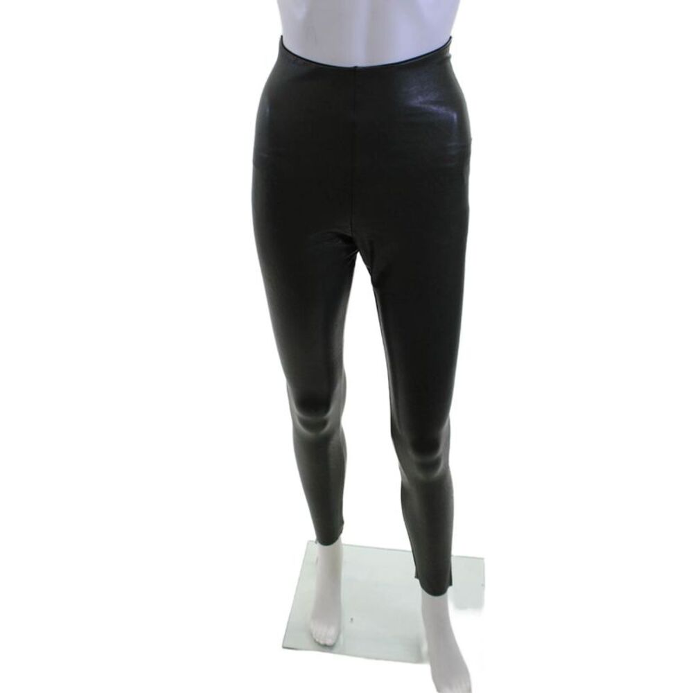 Commando Womens Ankle Jeggings Biker Solid Black Size L
